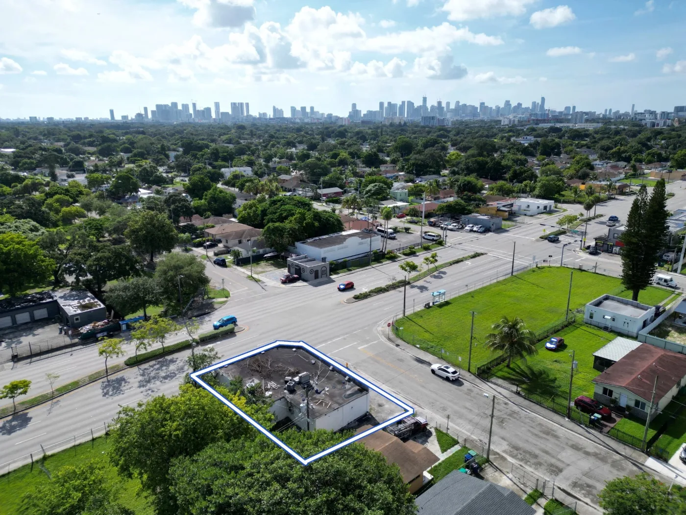 5100 NW 22nd Ave — the site today (aerial)